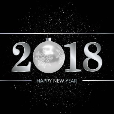 2018 kutlama kartı şablonu renkli vektör çizim