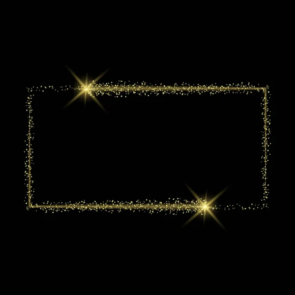 Барвисті Векторні Ілюстрації Золотими Декоративними Елементами Чорному Тлі Абстрактні Шаблони — стоковий вектор