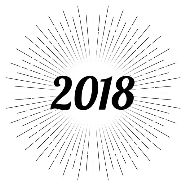 2018 お祝いカード テンプレートのカラフルなベクトル イラスト — ストックベクタ