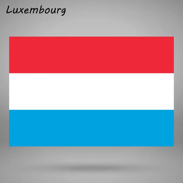 Colorful Flag Luxembourg Vector Illustration — Stock Vector