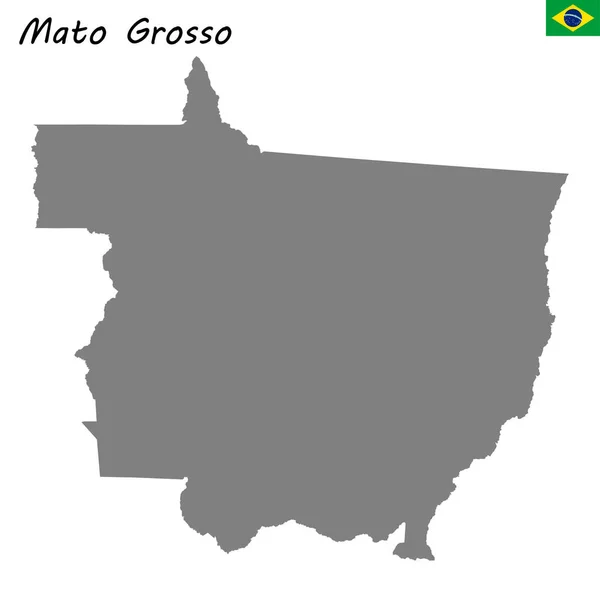 High Quality Map Mato Grosso — Stock Vector