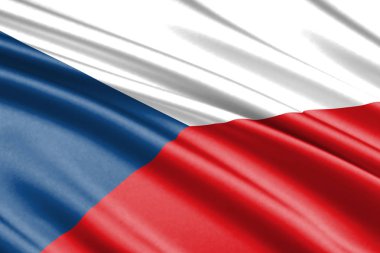 güzel renkli dalgalanan bayrak Çek Cumhuriyeti