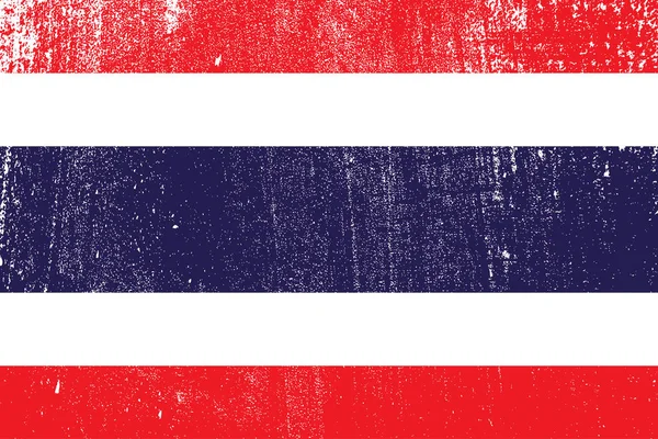 Grunge Πολύχρωμο Σημαία Της Ταϊλάνδης Διάνυσμα Εικονογράφηση — Διανυσματικό Αρχείο