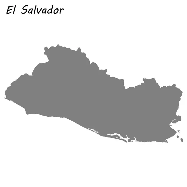 Kiváló Minőségű Salvador Térkép — Stock Vector