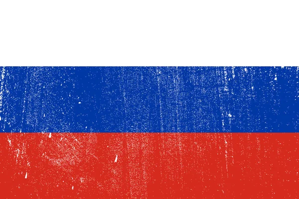 Grunge Πολύχρωμο Σημαία Της Ρωσίας Διάνυσμα Εικονογράφηση — Διανυσματικό Αρχείο