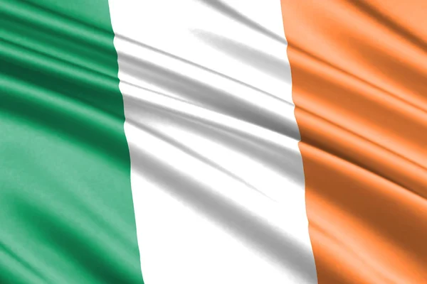 Krásné Barevné Mává Vlajkou Irska — Stock fotografie