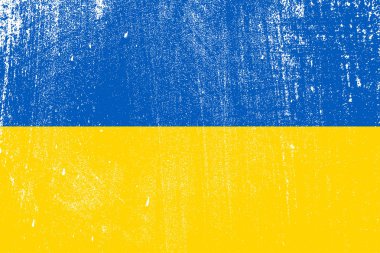 Ukrayna, vektör, illüstrasyon grunge renkli bayrak 