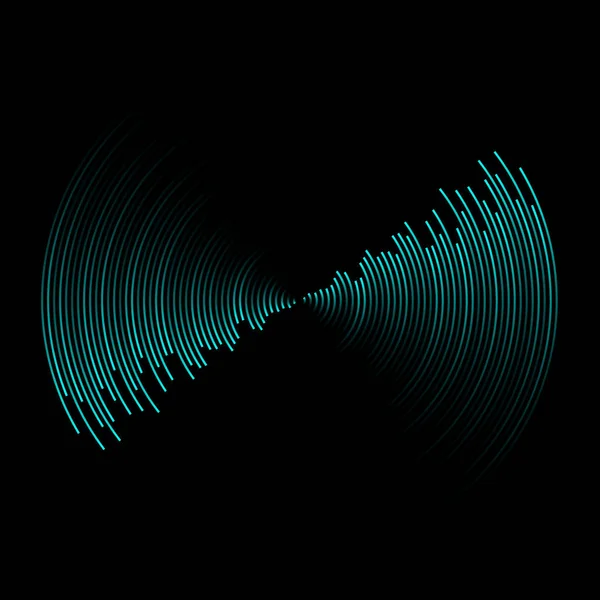 Multicolor Ljudvågen Från Equalizer Bakgrund Vektor Illustration — Stock vektor