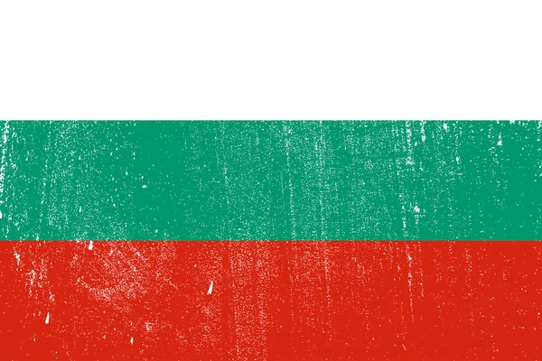 Grunge Bandera Colorida Bulgaria Vector Ilustración — Archivo Imágenes Vectoriales