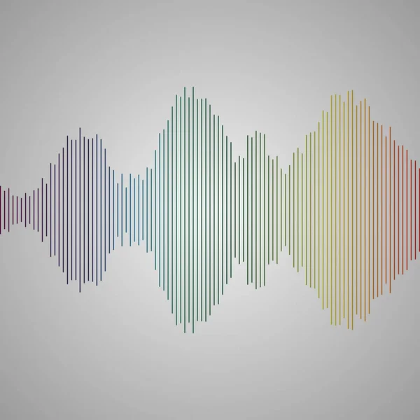 Abstract Sound Colorful Equalizer Vector Illustration — Stock Vector