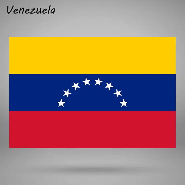 Drapeau Coloré Venezuela Vecteur Illustration — Image vectorielle