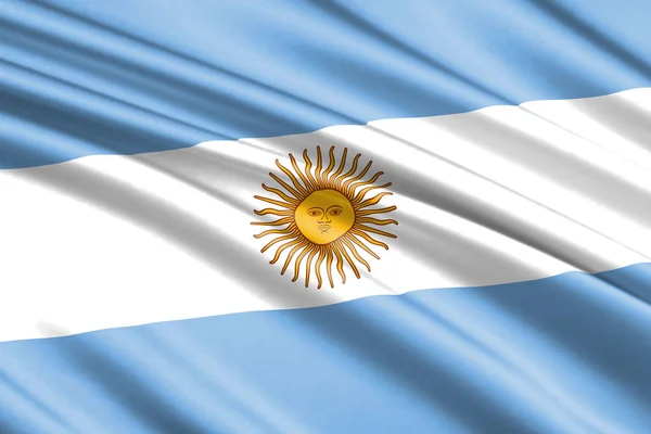 아르헨티나의 화려한 흔들며 — 스톡 사진