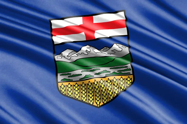 Красива Барвиста Національний Прапор Альберти — стокове фото