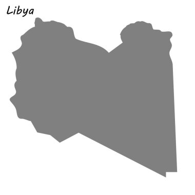 Yüksek kaliteli Libya Haritası