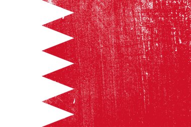 Bahreyn, vektör, illüstrasyon grunge renkli bayrak  