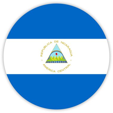 El Salvador, vektör, illüstrasyon yuvarlak renkli bayrak  