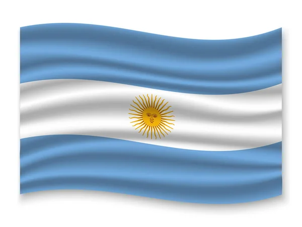 아르헨티나의 화려한 흔들며 — 스톡 벡터