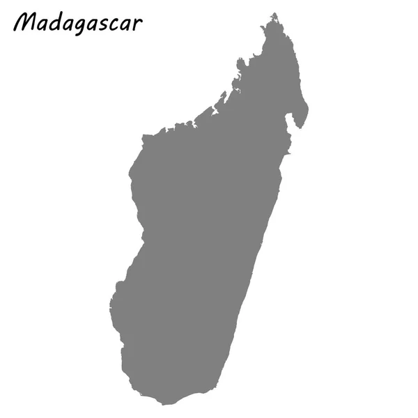 Kiváló Minőségű Madagaszkár Térkép — Stock Vector