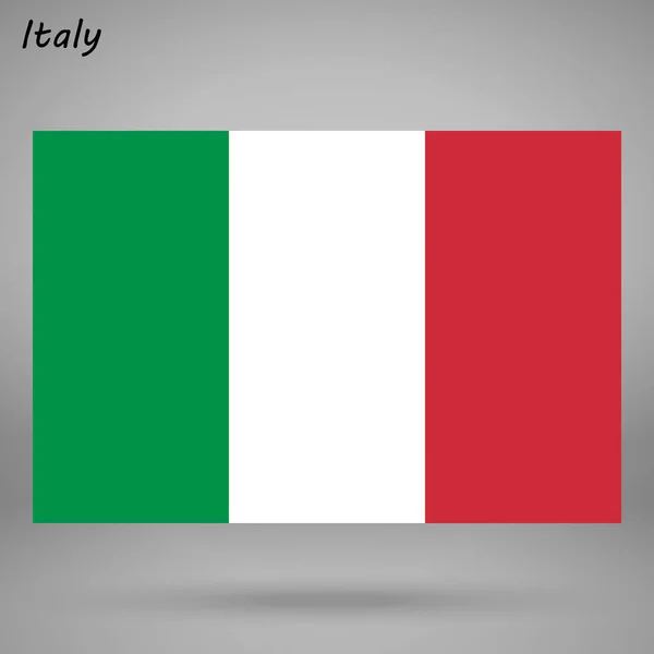 Colorida Bandera Italia Vector Ilustración — Vector de stock