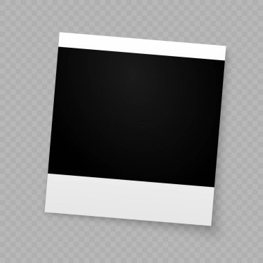 Internet paylaşımı için fotoğraf çerçevesi. Vektör şablonu