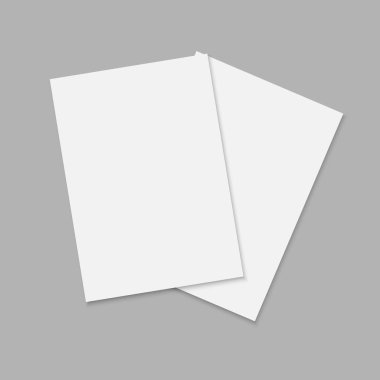 günlük veya dergi mockup A4 levha ile. Broşür tasarımı için boş açık şablon.