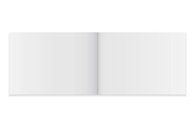 Boş dergi şablonunu aç. Broşür mockup kapak