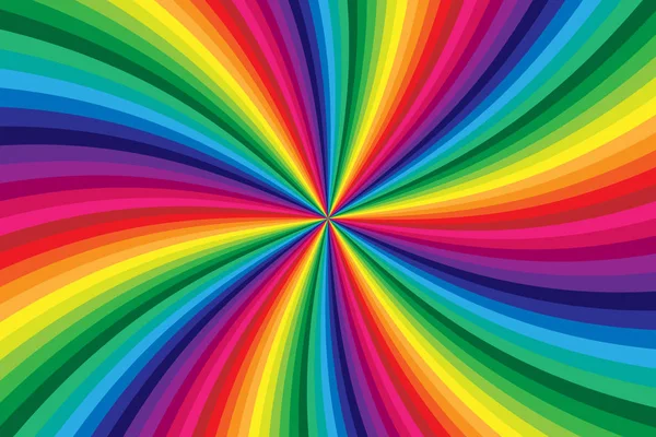 Regenboog Gekleurde Swirl Draaien Van Achtergrond — Stockvector