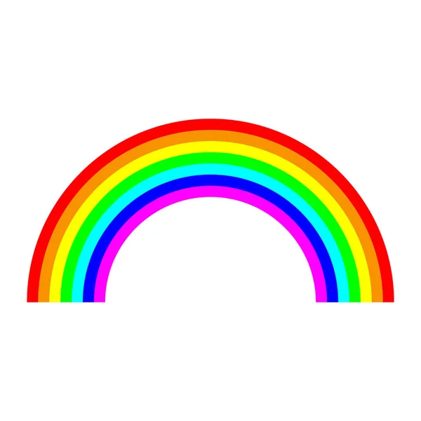 Icono Arco Iris Ilustración Vectorial — Vector de stock