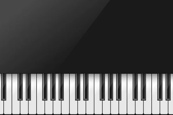 Fond Musical Avec Clavier Piano Gabarit Affiche — Image vectorielle