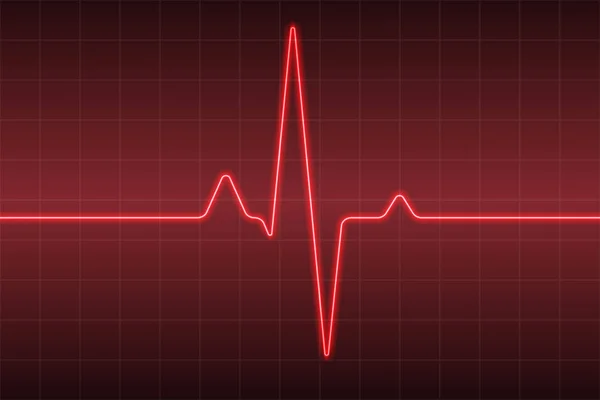 Antecedentes Médicos Salud Con Pulso Cardíaco Ecg — Vector de stock