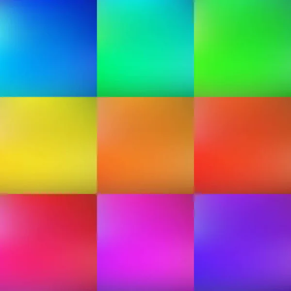 Set Von Bunten Glatten Farbverlauf Hintergrund — Stockvektor