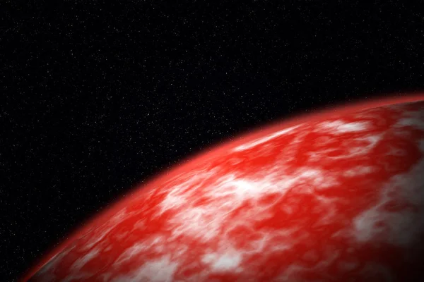 Planetary Horizon Deep Space Latar Belakang Ruang — Stok Foto