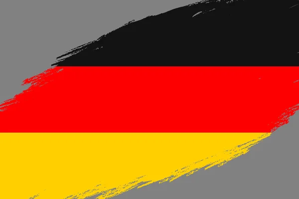 Pincel Fondo Con Bandera Estilo Grunge Alemania — Archivo Imágenes Vectoriales