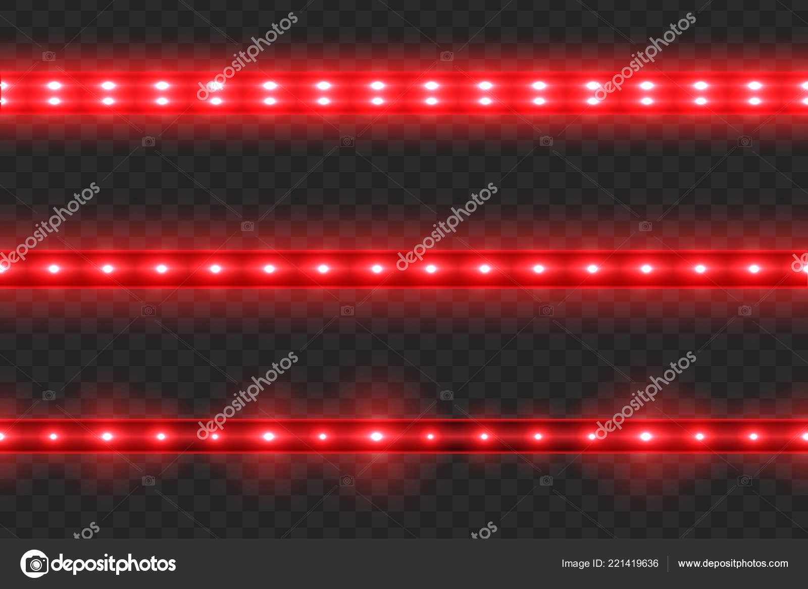 Conjunto Listras Luz Brilhante Led Sem Costura Fundo Transparente Vetor de  ©grebeshkovmaxim@gmail.com 221419636, image size:1600x1167