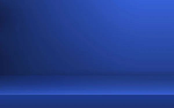 Scaffale Colore Blu Vuoto Con Sfondo Ombra Modello Premium Presentazione — Vettoriale Stock