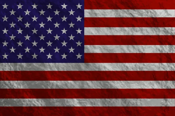 Bendera Bergaya Grunge Amerika Serikat Dengan Tekstur Marabahaya - Stok Vektor