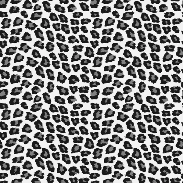 Padrão Sem Costura Com Pele Leopardo Impressão Animal — Vetor de Stock