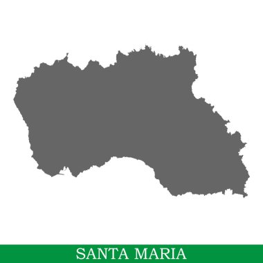 Santa Maria kaliteli harita Portekiz bir adadır