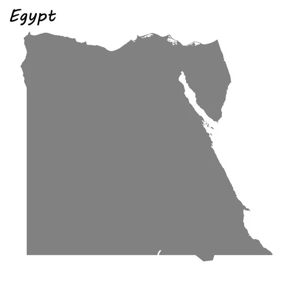 High Quality Map Egypt Векторная Иллюстрация — стоковый вектор