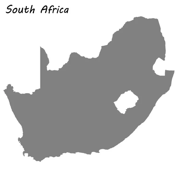 Yüksek Kaliteli Harita Güney Afrika Vektör Çizim — Stok Vektör