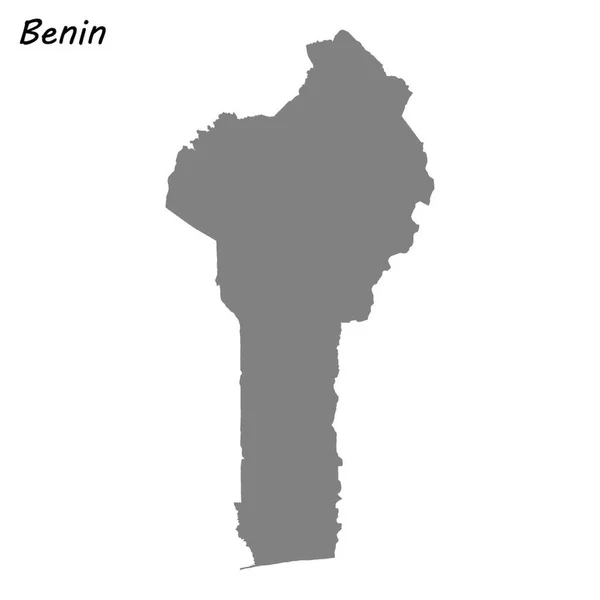 Yüksek Kaliteli Benin Haritası Vektör Çizim — Stok Vektör