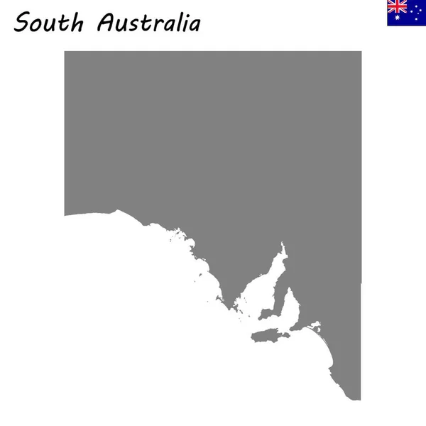 Mapa Alta Qualidade Estado Austrália —  Vetores de Stock