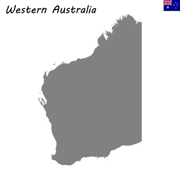 Висока Якість Карта Держава Австралії — стоковий вектор