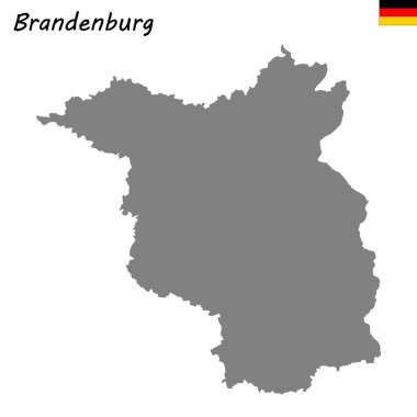 Almanya devlet yüksek kalite haritasıdır. Brandenburg