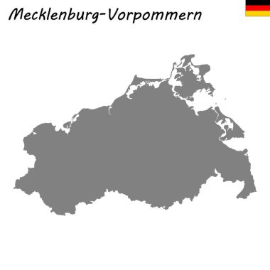 Almanya devlet yüksek kalite haritasıdır. Mecklenburg-Vorpommern
