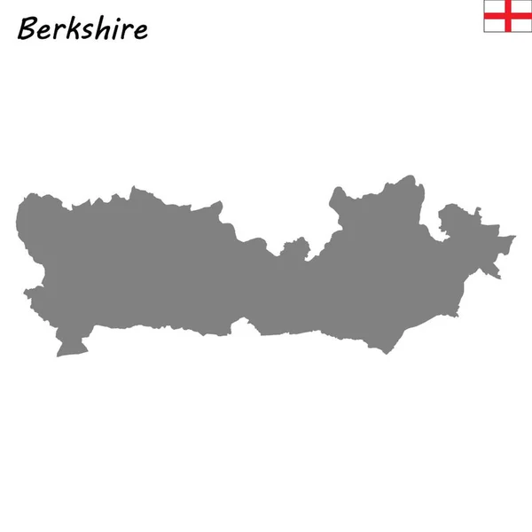 Mappa Alta Qualità Una Contea Cerimoniale Dell Inghilterra Berkshire — Vettoriale Stock