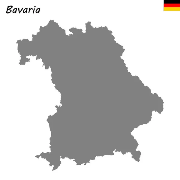 High Quality Map State Germany Bavaria — Stock Vector