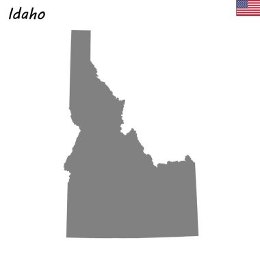 Yüksek kaliteli harita devlet Amerika Birleşik Devletleri. Idaho