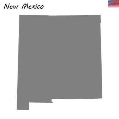Yüksek kaliteli harita devlet Amerika Birleşik Devletleri. New Mexico