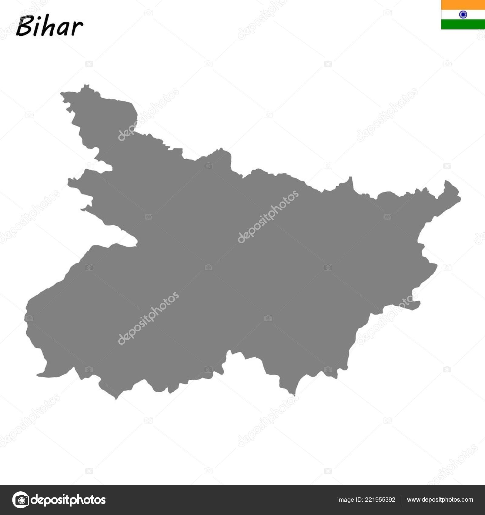 High Quality Map Bihar State India Stock Vector Image by 221955392